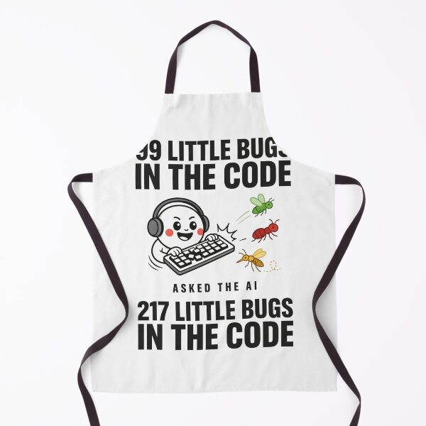 Item preview, 99 Little Bugs In The Code Asked The AI designed and sold by Bianca Oltean.