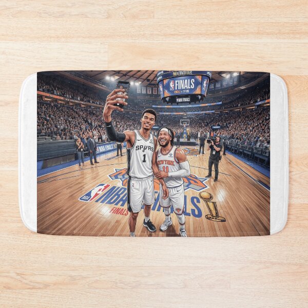 Item preview, Jalen Brunson Wemby Selfie NBA Finals designed and sold by Home Decor Art.