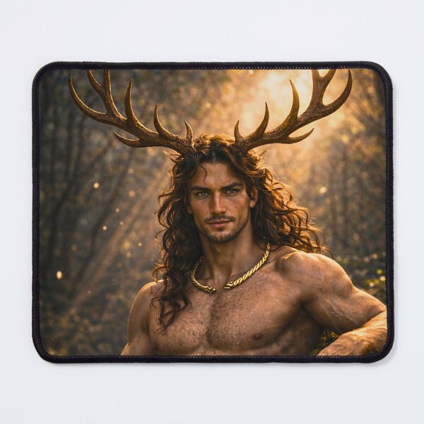 Item preview, Cernunnos Celtic Horned God - Forest Guardian designed and sold by TheOuroborean.