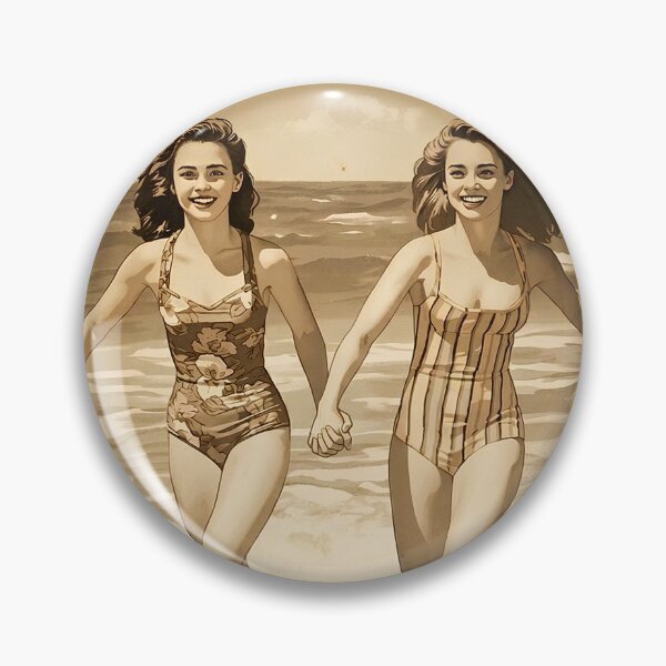 Item preview, Vintage Summer Memories - Retro 50s Beach Girls designed and sold by Melian Vintage.