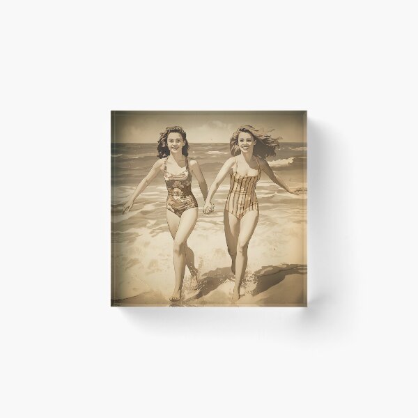 Item preview, Vintage Summer Memories - Retro 50s Beach Girls designed and sold by Melian Vintage.