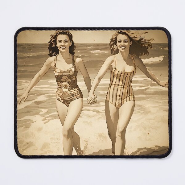 Item preview, Vintage Summer Memories - Retro 50s Beach Girls designed and sold by Melian Vintage.