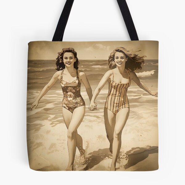 Item preview, Vintage Summer Memories - Retro 50s Beach Girls designed and sold by Melian Vintage.