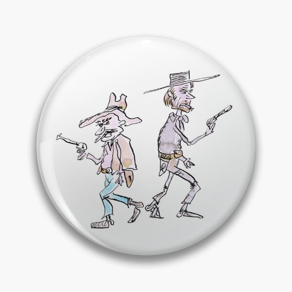 Item preview, Two cowboys having a gun fight designed and sold by Inky Fingers Illustrations.