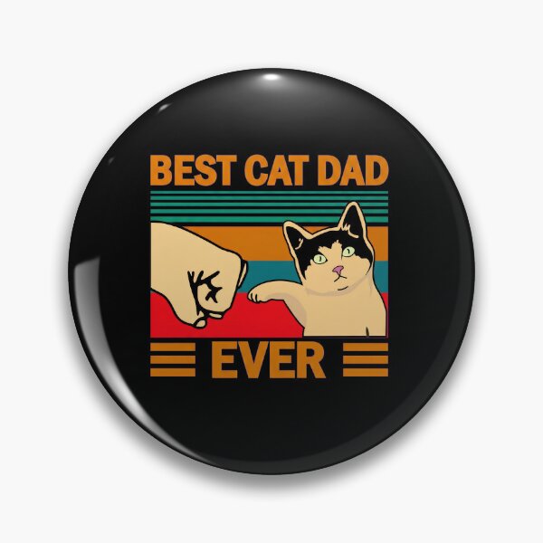 Item preview, BEST CAT DAD EVER Fist Bump Retro T-Shirt designed and sold by SoyLamderma.