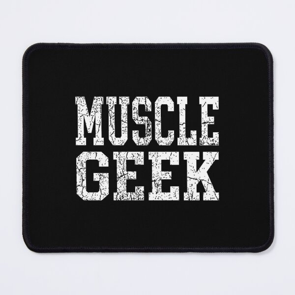 Item preview, MUSCLE GEEK Vintage Collegiate Varsity Block Typography designed and sold by DuckOddity.