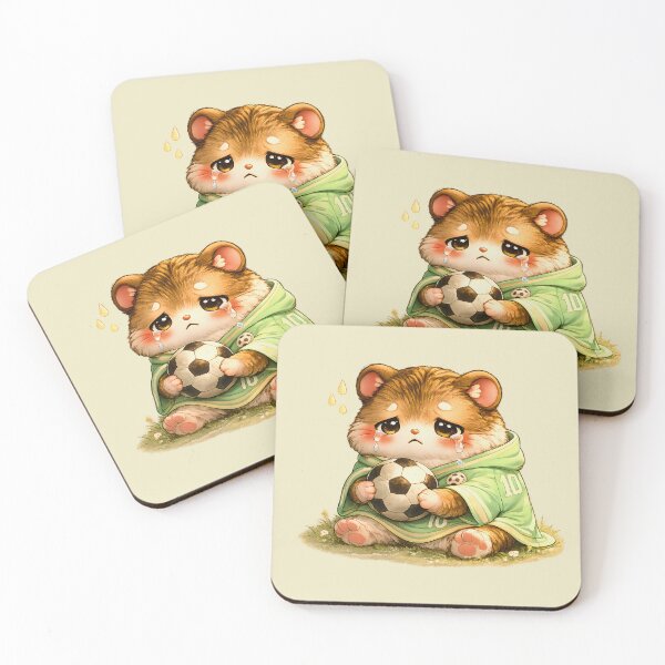 Item preview, Sad Lost Match Hamster – Funny Kawaii Football Meme designed and sold by Pick'n Quick.