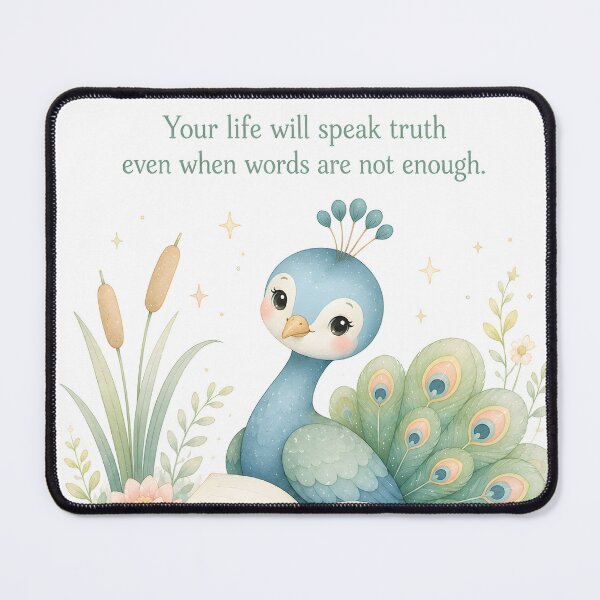 Item preview, Peacock Book Quote Inspirational Aesthetic designed and sold by LoveNurseries.