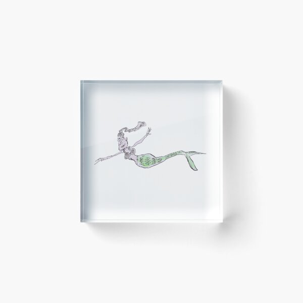 Item preview, A swimming mermaid designed and sold by Inky Fingers Illustrations.