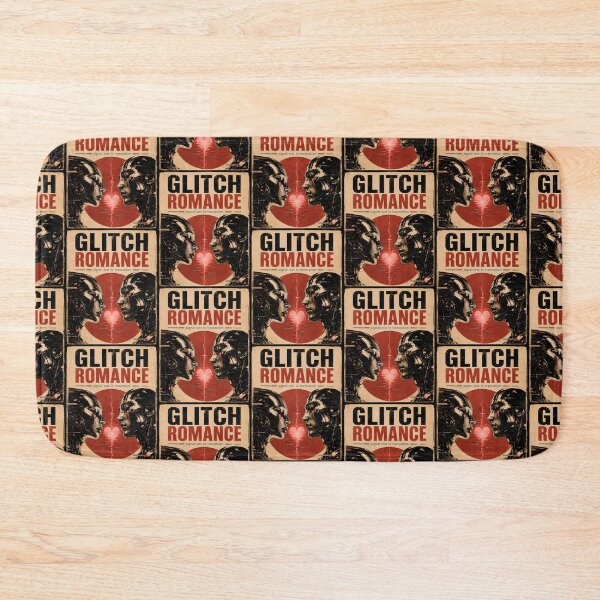 Item preview, Glitch Romance Cyberpunk Love Poster designed and sold by CraftDesignAlchemy.