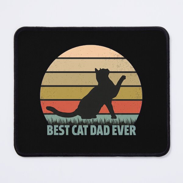 Item preview, Best Cat Dad Ever Retro Sunset Cat designed and sold by SoyLamderma.