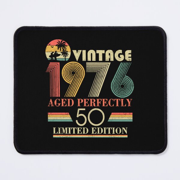Item preview, Vintage 1976, 50th Birthday Aged Perfectly Retro Birthday Gift designed and sold by FernaRoje.