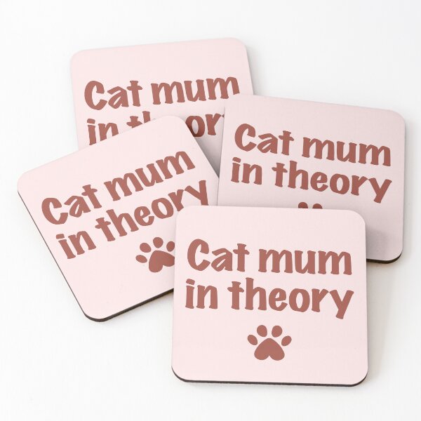 Item preview, Cat mum in theory (British spelling) designed and sold by MapleSyrupyArt.