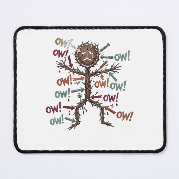 Item preview, Ow Ow Ow Stick Character Figure Chronic Pain Awareness designed and sold by Glow-Paw-Studio.