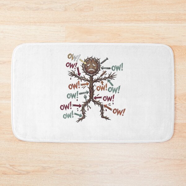 Item preview, Ow Ow Ow Stick Character Figure Chronic Pain Awareness designed and sold by Glow-Paw-Studio.