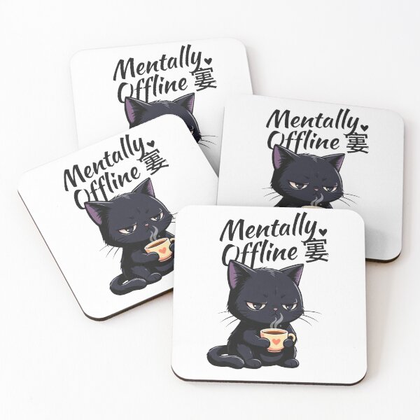 Item preview, Cute Moody Coffee Cat designed and sold by INVIKETOS.
