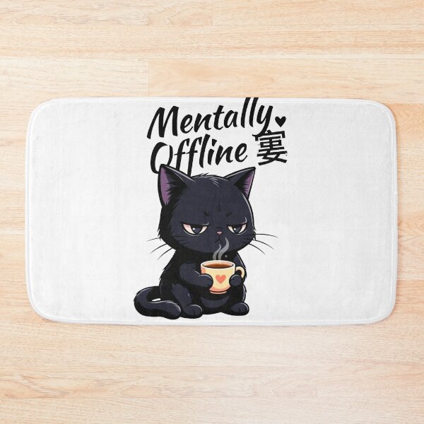 Item preview, Cute Moody Coffee Cat designed and sold by Be-M0dern.