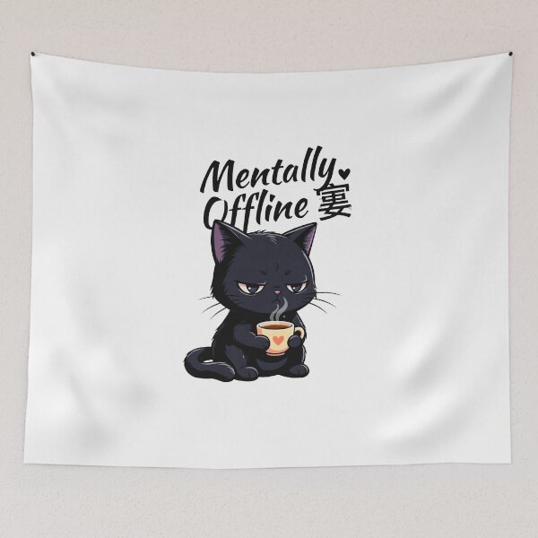 Item preview, Cute Moody Coffee Cat designed and sold by INVIKETOS.