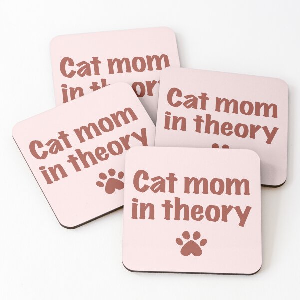 Item preview, Cat mom in theory (American spelling) designed and sold by MapleSyrupyArt.