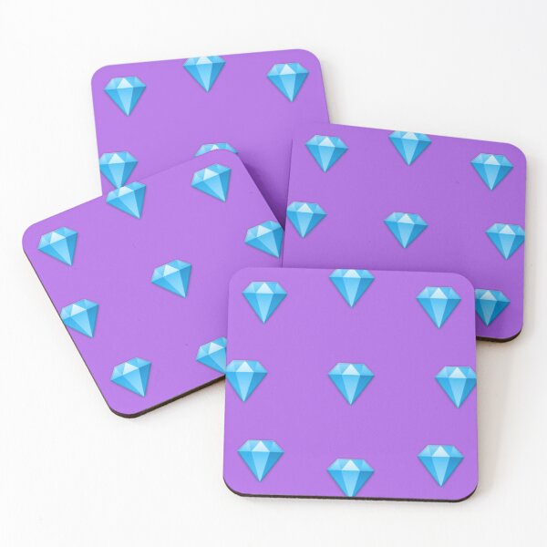 Item preview, Minimalist Blue Diamond Pattern - Elegant Geometric Crystal Gemstones Art designed and sold by Faali950.