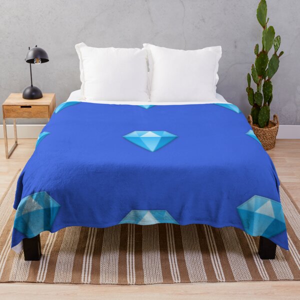 Item preview, Minimalist Blue Diamond Pattern - Elegant Geometric Crystal Gemstones Art designed and sold by Faali950.