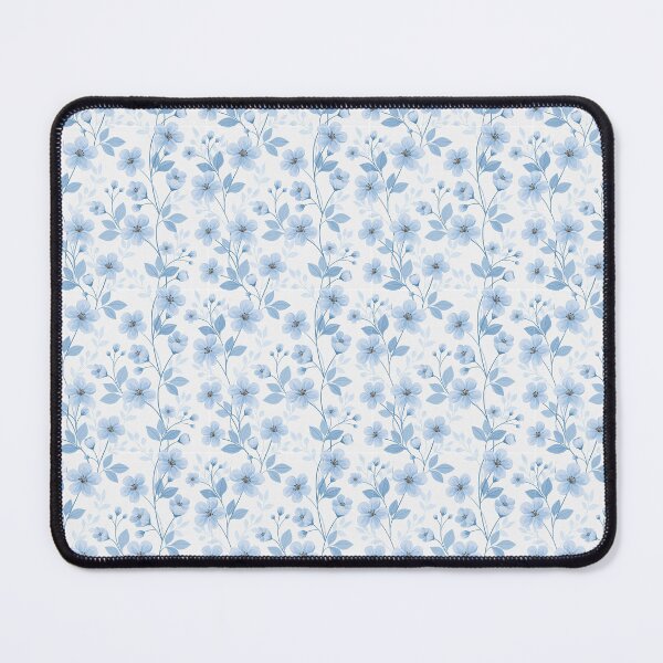 Item preview, Soft Blue Watercolor Floral And Leaf Pattern designed and sold by igraphixart.