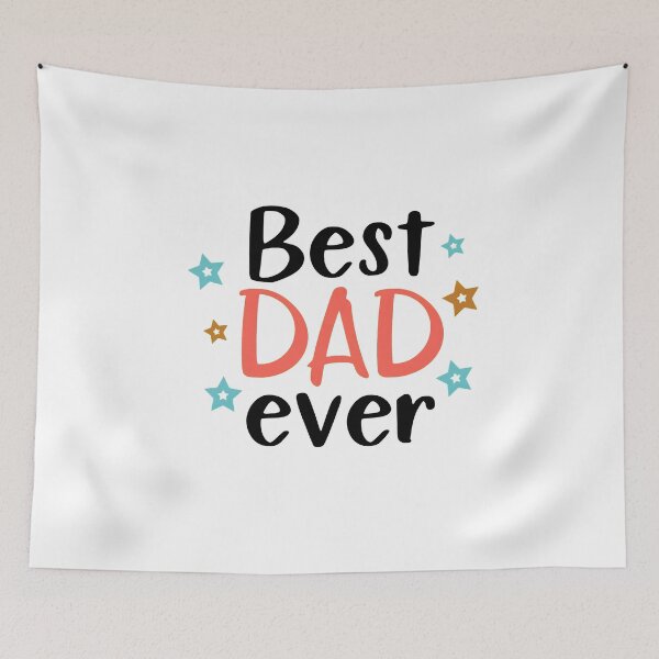 Item preview, Best Dad Ever Cute Typography Stars designed and sold by SoyLamderma.