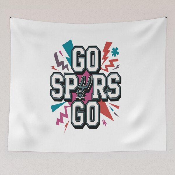 Item preview, Go Supurs Go San Antonio Spurs Basketball Fan Art designed and sold by CaulfAyiana.