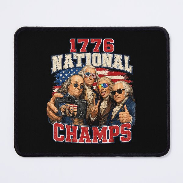 Item preview, 1776 National Champs Patriotic Founding Fathers America First designed and sold by Glow-Paw-Studio.