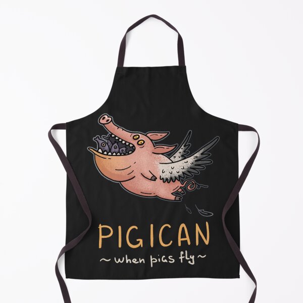 Item preview, Pigican Dark Edition | Flying Pig Pelican Fantasy Creature | Funny Animal Pun designed and sold by Aida Drogan.