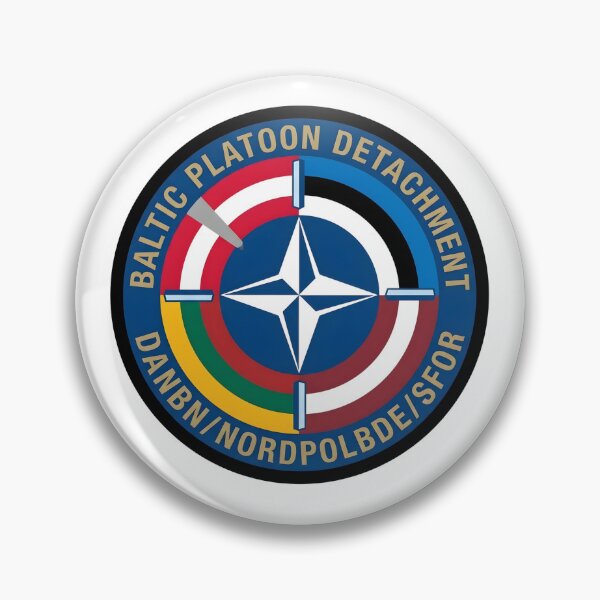 Item preview, NATO SFOR Baltic Platoon Detachment DANBN NORDPOLBDE Insignia designed and sold by CharlieDesings.