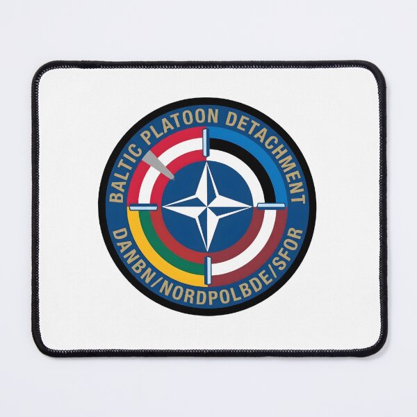 Item preview, NATO SFOR Baltic Platoon Detachment DANBN NORDPOLBDE Insignia designed and sold by CharlieDesings.