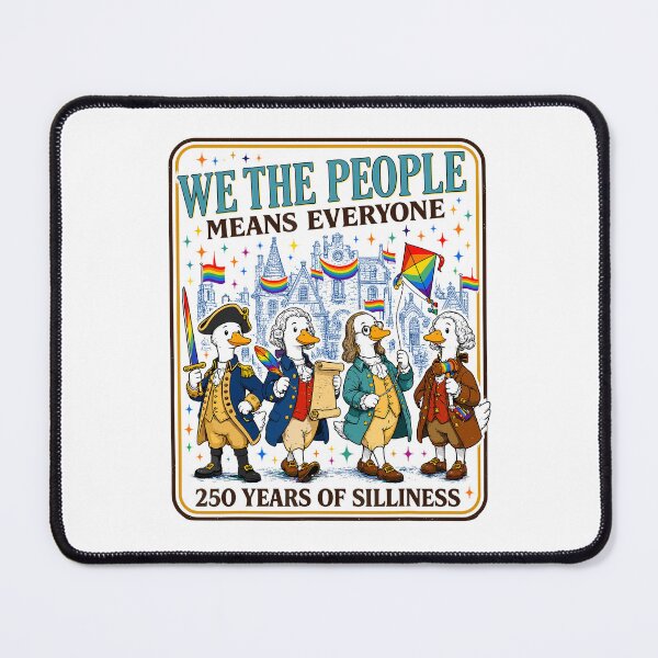 Item preview, We The People Means Everyone 250 Years Of Silliness LGBTQ Pride Patriotic Goose Lover designed and sold by Glow-Paw-Studio.