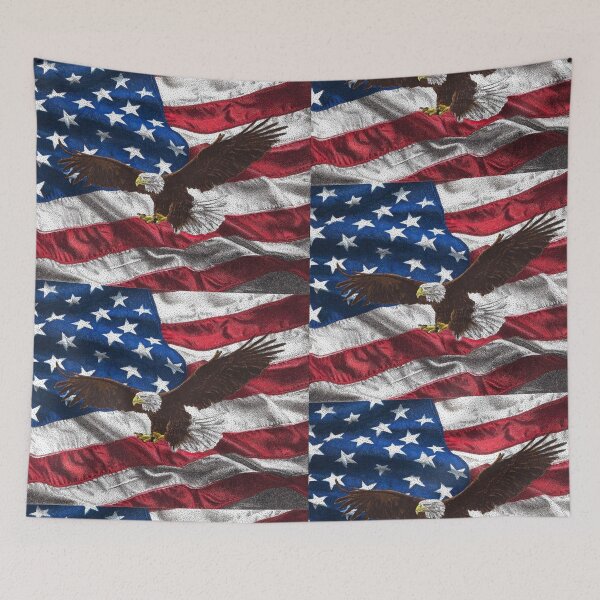 Item preview, American Flag Eagle  designed and sold by Cora Worthington Art.