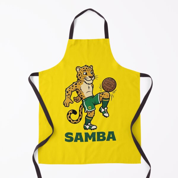 Item preview, Retro Brazil Soccer Jaguar Premium Mascot Sticker designed and sold by Mr-wow.