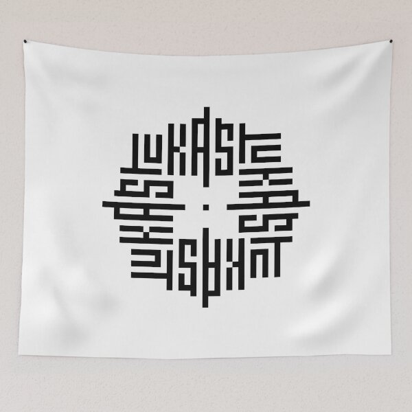 Item preview, LUKAS | Black  | Modern Geometric Kufi Calligraphy | From Name to Art   designed and sold by FOR YOUR NAME.