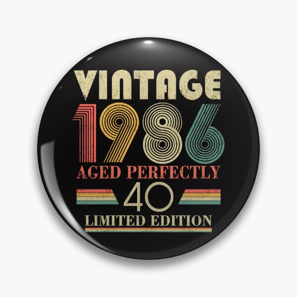 Item preview, Vintage 1986, 40th Birthday Aged Perfectly Retro Birthday Gift designed and sold by FernaRoje.