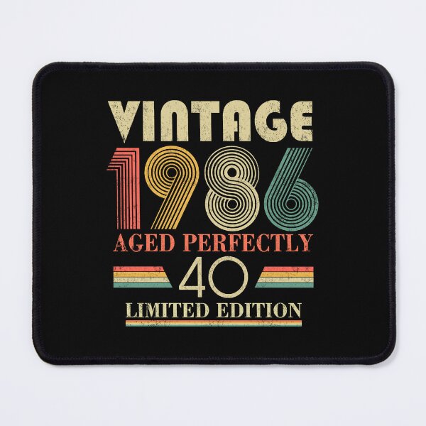 Item preview, Vintage 1986, 40th Birthday Aged Perfectly Retro Birthday Gift designed and sold by FernaRoje.