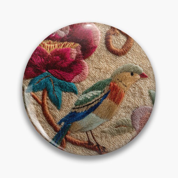 Item preview, Luxury Chinese Oriental Silk Embroidery Floral Bird Carpet designed and sold by GrinGalore.