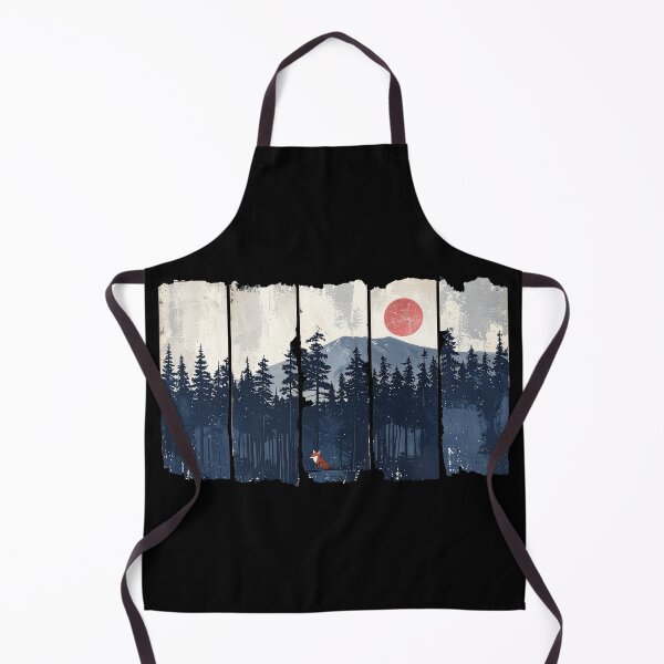 Item preview, Vintage Japanese Woodblock Forest and Fox Landscape designed and sold by VortexPulse.