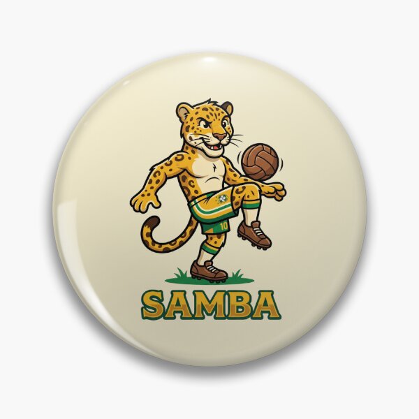 Item preview, Vintage Brazilian Football Fan Golden Jaguar Shirt designed and sold by Mr-wow.