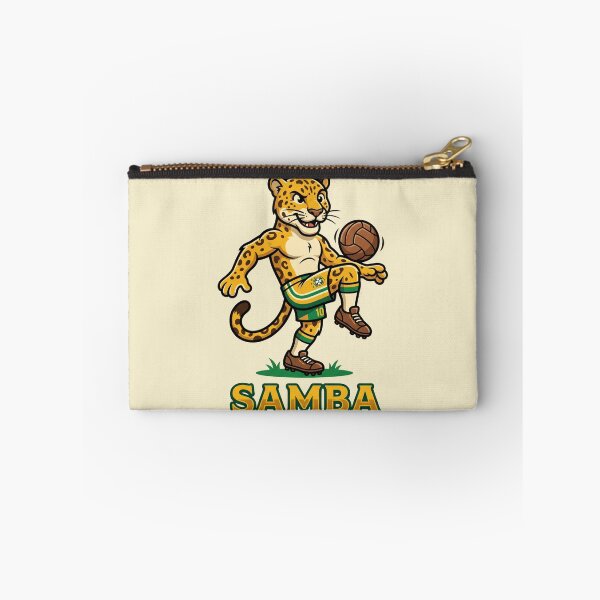 Item preview, Vintage Brazilian Football Fan Golden Jaguar Shirt designed and sold by Mr-wow.