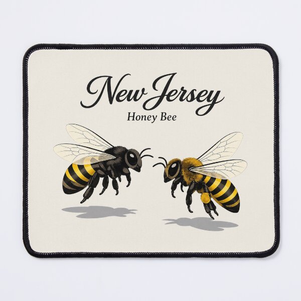 Item preview, New Jersey Honey Bee Retro State Insect Poster designed and sold by The-Drip-Studio.