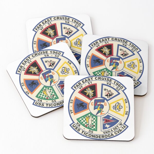 Item preview, USS Ticonderoga (CVA-14) Far East Cruise 1960 CVG-5 Deployment Insignia designed and sold by CharlieDesings.