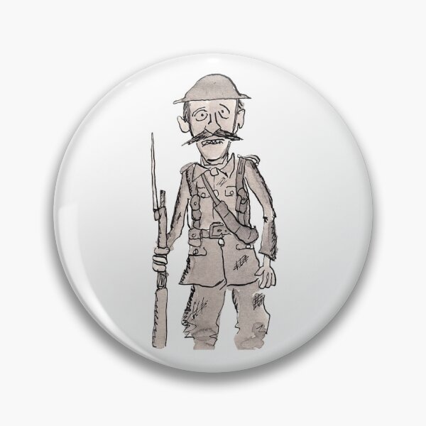 Item preview, WWI Soldier designed and sold by Inky Fingers Illustrations.