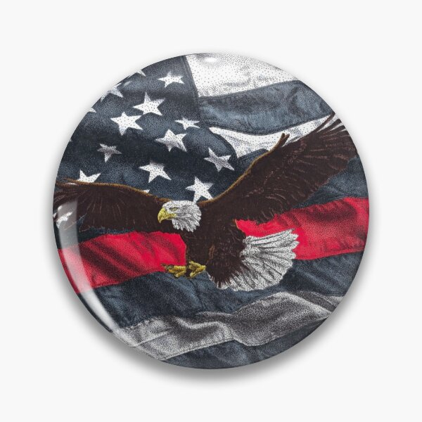 Item preview, Thin Red Line Flag designed and sold by Cora Worthington Art.