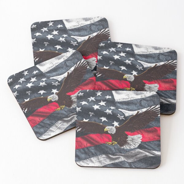 Item preview, Thin Red Line Flag designed and sold by Cora Worthington Art.