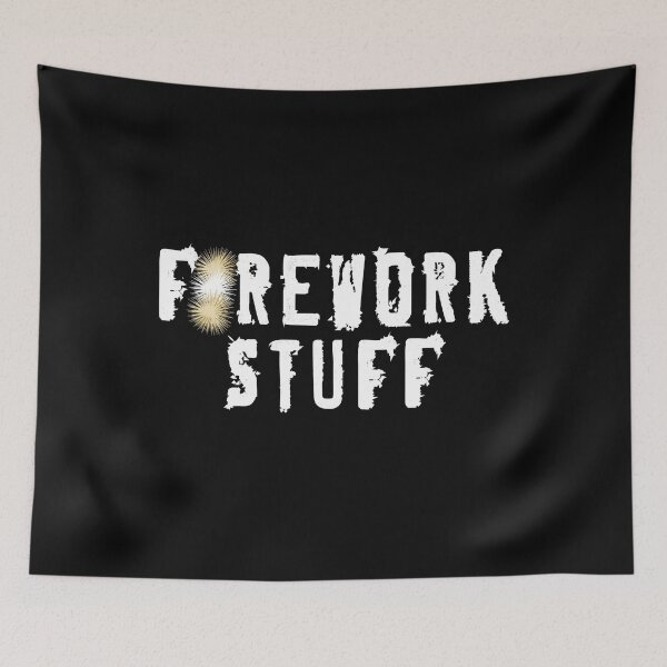 Item preview, Fireworks text with cool flying objects designed and sold by vibeno1.