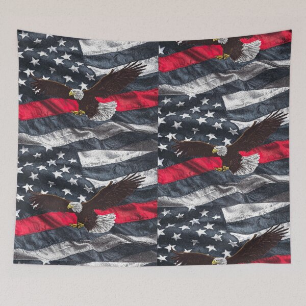 Item preview, Thin Red Line Flag designed and sold by Cora Worthington Art.
