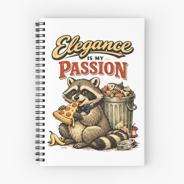 Item preview, Elegance Is My Passion Raccoon Funny Cartoon designed and sold by Print Loft.